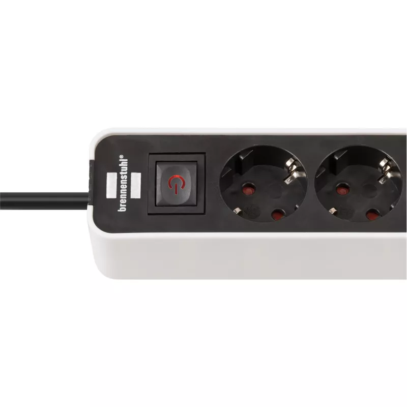 Power Extension Brennenstuhl 1153240126 1,5 m 4 AC-Ausgänge Innenbereich Schwarz Weiß