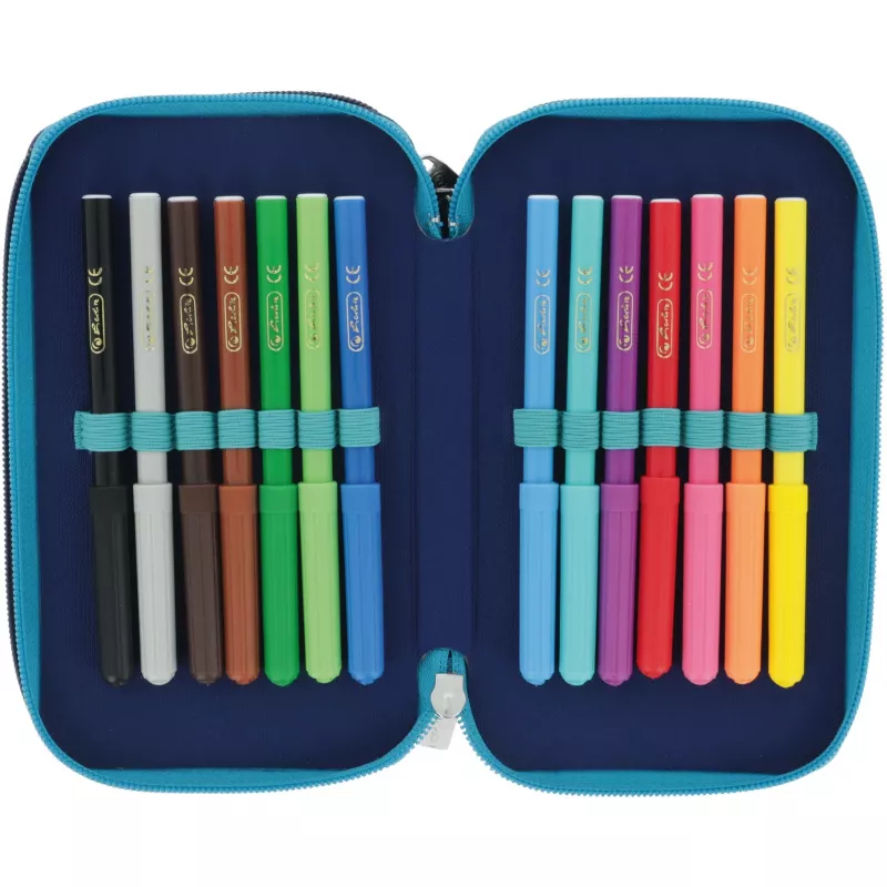 Herlitz TriCase Deep Ocean 31 pcs Blau Polyester 190x70x115 mm