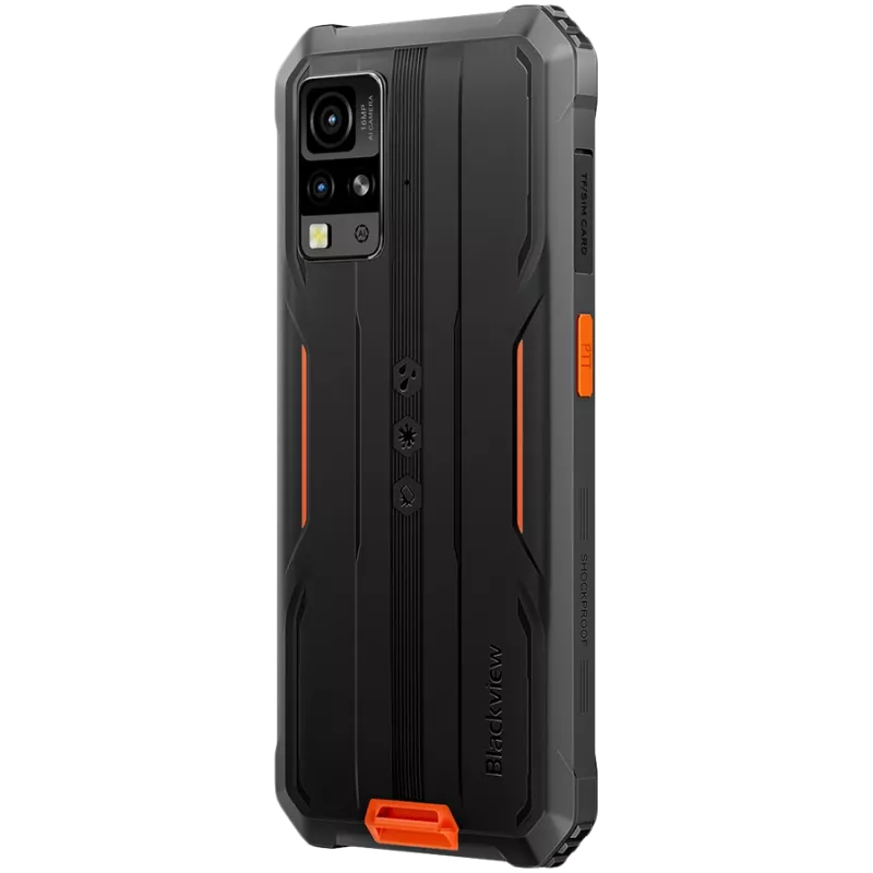 Blackview Rugged BV4800SE LTE 6,56 inch HD+IPS 720x1612 90Hz 4GB+64GB UMS9320E Octa-Core 1,8GHz Kamera Front 8MP Rückseite 16MP+2MP NFC 5100mAh ohne Ladegerät Android 15 Orange