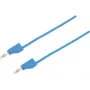 VOLTCRAFT Prüfleitung [Stecker 4 mm - Stecker 4 mm] 1 m Blau MSB-300 (MSB-300-1-BL)