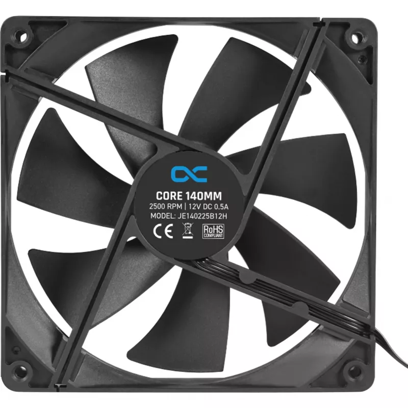 Alphacool Core 140-mm-PWM-Gehäuselüfter 2500 U/min Schwarz