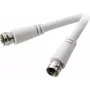 SpeaKa Professional SAT-Anschlusskabel [1x F-Stecker - 1x F-Stecker] 1,50 m 90 dB Weiß (SP-7870000)