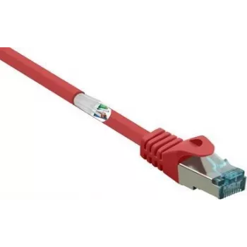 RF-5043954 RJ45 Netzwerkkabel Patchkabel CAT 6a S/FTP 2,00 m Rot Flammhemmend 1 Stk. (RF-5043954)