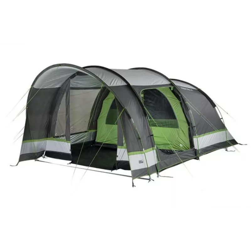 High Peak Brixen 5.0 Kuppelzelt 5 Personen Schwarz, Grün, Grau