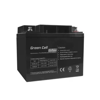 Green Cell AGM22 USV-Akku, AGM verschlossener Blei-Säure-Akku (VRLA), 12 V 40 Ah, 170 x 165 mm, 12,1 kg, schwarz