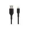 Cable Braided USB-Lightning 1m Black