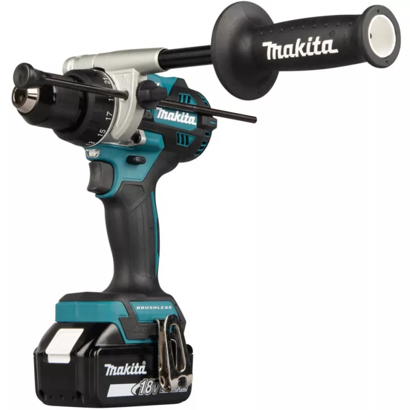 Cordless Impact Drill Driver DHP492RTJ, 18Volt (Blau/Schwarz, 2x Lithium-Ionen-Akku 5,0Ah, MAKPAC Gr.2)