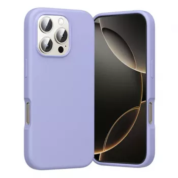 Schutzhülle MagSafe Vention KUHV0-40 für iPhone 16 Pro Max, fliederfarben, MagSafe-kompatibel, kabelloses Laden unterstützt
