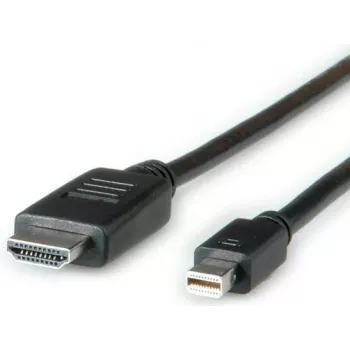ROLINE - Video-/Audiokabel - DisplayPort / HDMI - 30 AWG - Mini DisplayPort (M) - HDMI, 19-polig (M) - 4,5 m - Geschirmt - Schwarz (11.04.5793)