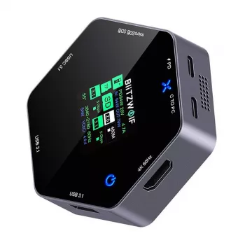 Dockingstation BlitzWolf BW-TH16 8in1 USB 100W mit LCD Smart Display