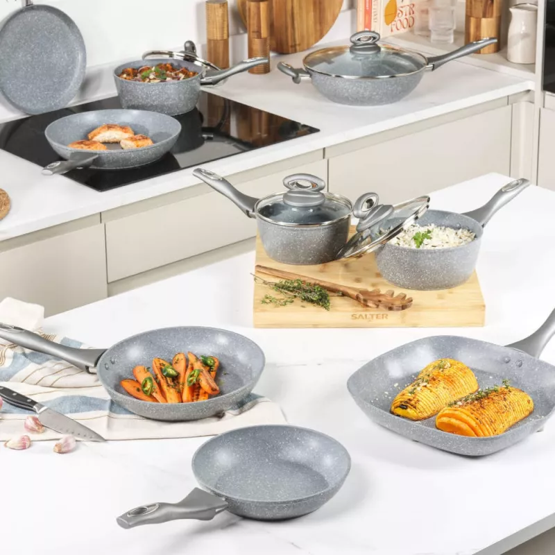 Grillpfanne Salter 28 cm antihaftbeschichtet mit Marmorbeschichtung