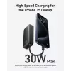 Powerbank 545 NANO 30W 10000mAh mit integriertem USB-C-Kabel, schwarz