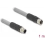 DeLOCK Sensor-/Aktor-Kabel 1 m RST M12 Grau 80537