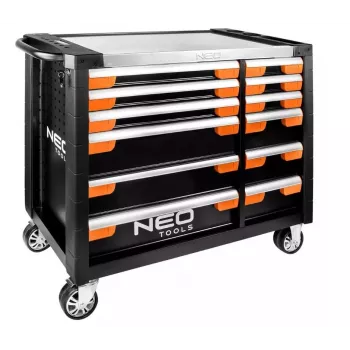 Werkstattschrank NEO tools PRO 12 Schubladen 84-225, robuste Aufbewahrung aus Stahl für Werkzeuge