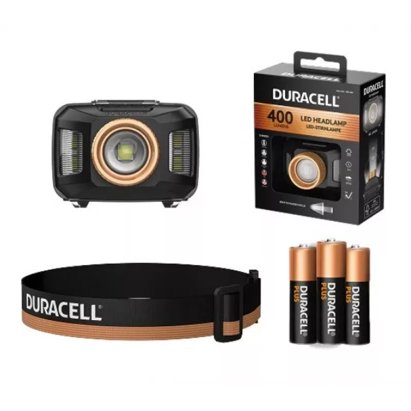 Duracell DH400 Stirnlampe schwarz, orange