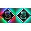 LED-Neon-Schild MANTA MASNL132RGB Style Neon Lights GAMER ZONE, RGB-beleuchtete Wanddekoration