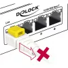 Netzwerkkabel DeLOCK 85330 RJ-45 Cat6a 0,5 m Weiß