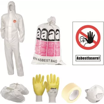 Warnaufkleber-Set cimco Asbest Tages-Set easy L 15 Stück, Modell 145080