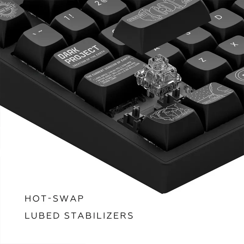 Dark Project ALU81A Terra Nova Gaming-Tastatur, ISO, Schwarz