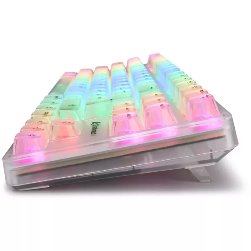 Crystal Shark, Gaming-Tastatur Weiß, DE-Layout, KTT