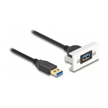 DeLOCK Easy 45 Modul SuperSpeed USB USB 3.2 Gen 1 USB Typ-A Buchse auf Stecker 1m