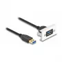 DeLOCK Easy 45 Modul SuperSpeed USB USB 3.2 Gen 1 USB Typ-A Buchse auf Stecker 1m