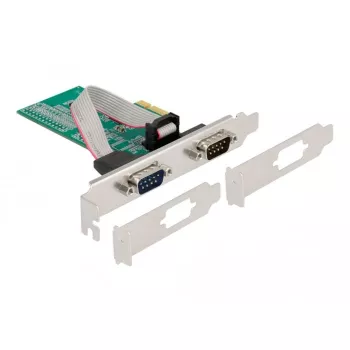 DeLOCK 89555 PCIe Serielle Adapterkarte - 2 x RS-232