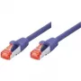 Tecline exertis Connect - Patchkabel - RJ-45 (M) auf RJ-45 (M) - 5 m - SSTP-Kabel - CAT 6 - Halogenfrei - lila (71505V)