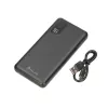 Powerbank Extralink EPB-098B 10000 mAh, LiPo, 2× USB-A + 1× USB-C, schwarz