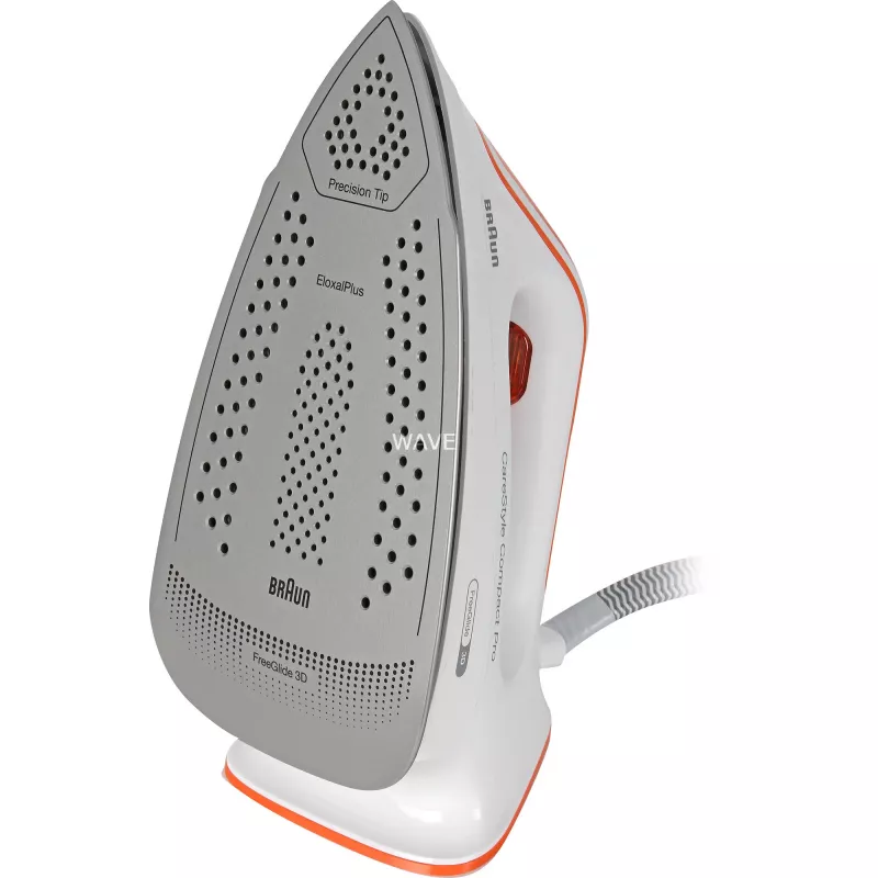 Braun CareStyle Compact Pro IS2561WH 2400 W 1,5 L EloxalPlus-Bügelsohle Orange, Weiß