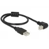 USB-Kabel DeLOCK 0,5m USB 2.0-A USB 2.0-B Schwarz