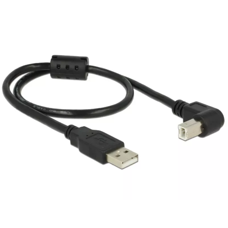 USB-Kabel DeLOCK 0,5m USB 2.0-A USB 2.0-B Schwarz