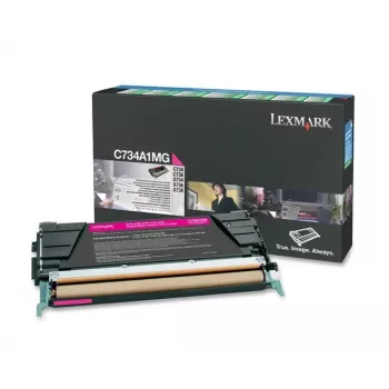 Lexmark - Tonerpatrone - 1 x Magenta - 6000 Seiten - LRP / LCCP (0C734A1MG)