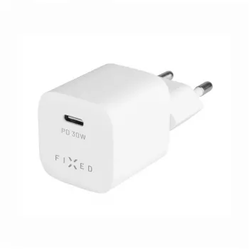 Tragbares USB-C-Reiseladegerät FIXED FIXC30M-C-WH 30W kompaktes Design