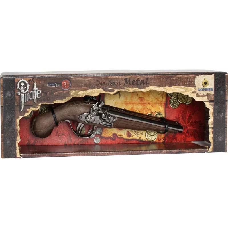 Metall-Piratenpistole Spielzeug Pulio Modell 15541/0 mit realistischem Design