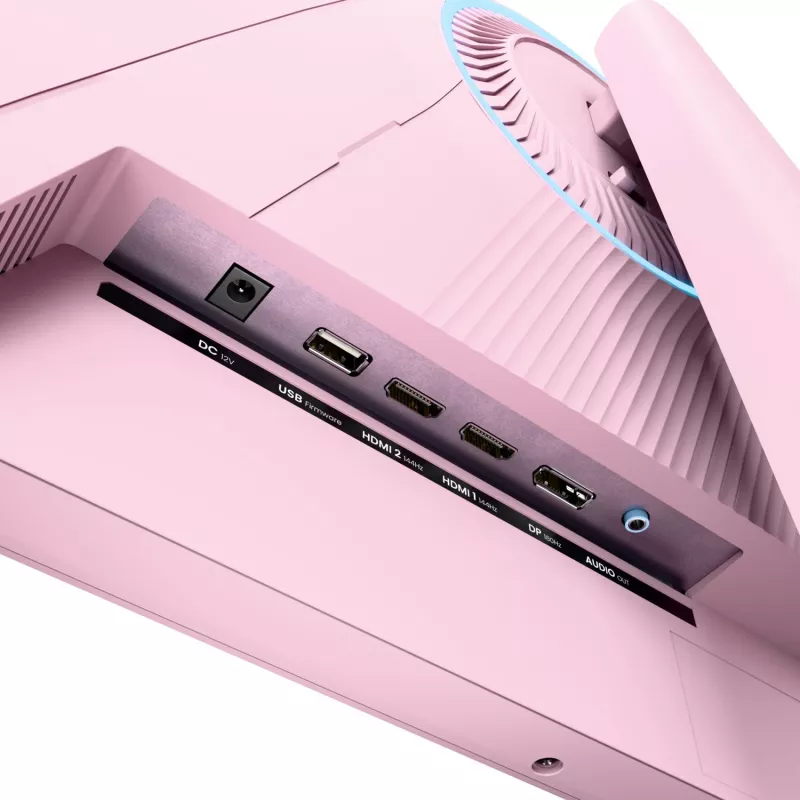 Computermonitor Arozzi Nova 32 Zoll (80 cm) 2560×1440 Quad HD LED 1 ms 16:9 Pink mit Lautsprechern und VESA