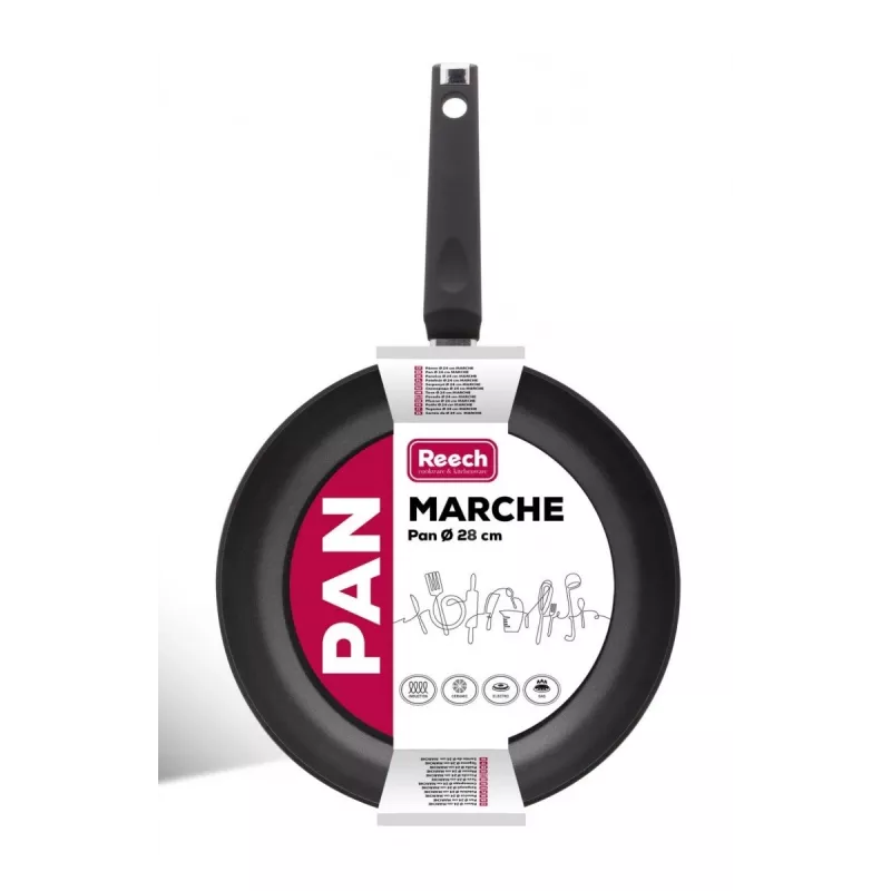 Aluminium-Bratpfanne mit Antihaftbeschichtung LP1003 MARCHE 28 cm schwarz