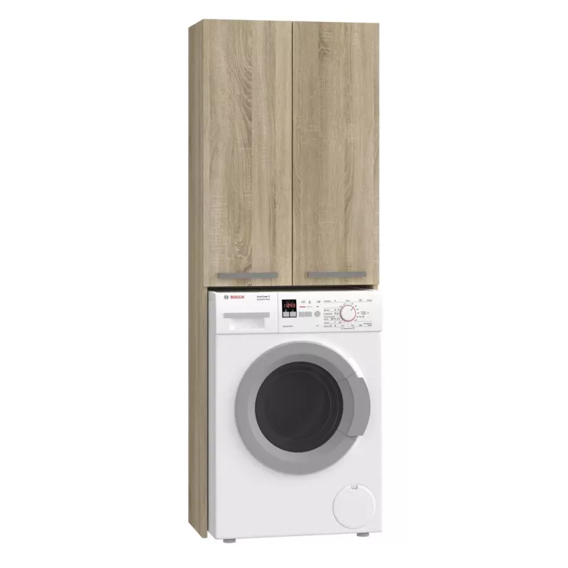 Badezimmer-Wandschrank top e shop POLA DD SONOMA, Eichenrahmen, wandmontiert, 4 Regale