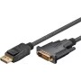 Wentronic Goobay DisplayPort-zu-DVI-D-Adapterkabel 1.2, Schwarz, 5 m – DisplayPort-Stecker > DVI-D-Stecker Dual-Link (24+1-Pin) (51963)