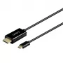 USB-C-Kabel SAVIO CL-191 2 m — USB-C auf USB-C, Stecker auf Stecker, Schwarz, Kunststoffummantelung, Kupferleiter