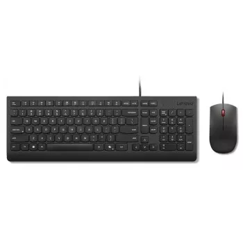 Kabelgebundenes Tastatur-Maus-Set Lenovo Essential 4X31R64445 — USB-verkabelte Full-Size-Tastatur und verkabelte USB-Maus