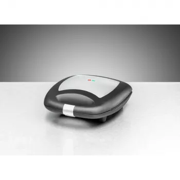Sandwichmaker Rommelsbacher ST 1410 — 4 Sandwiches, 1400 W, antihaftbeschichtete Platten, schwarz/silber