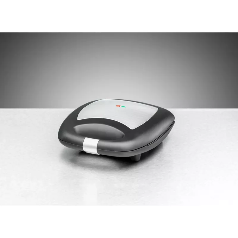 Sandwichmaker Rommelsbacher ST 1410 — 4 Sandwiches, 1400 W, antihaftbeschichtete Platten, schwarz/silber
