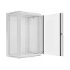 Lanberg wandmontierbarer Installationsschrank 19'' 18U 600x450mm grau (Glatür)