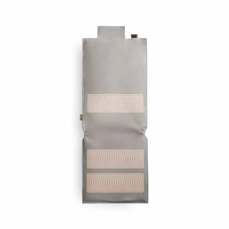Beheiztes Sitzkissen Duux Mellow DXLV60, 40 x 110 cm, 3 Heizstufen, für 1 Person, grau