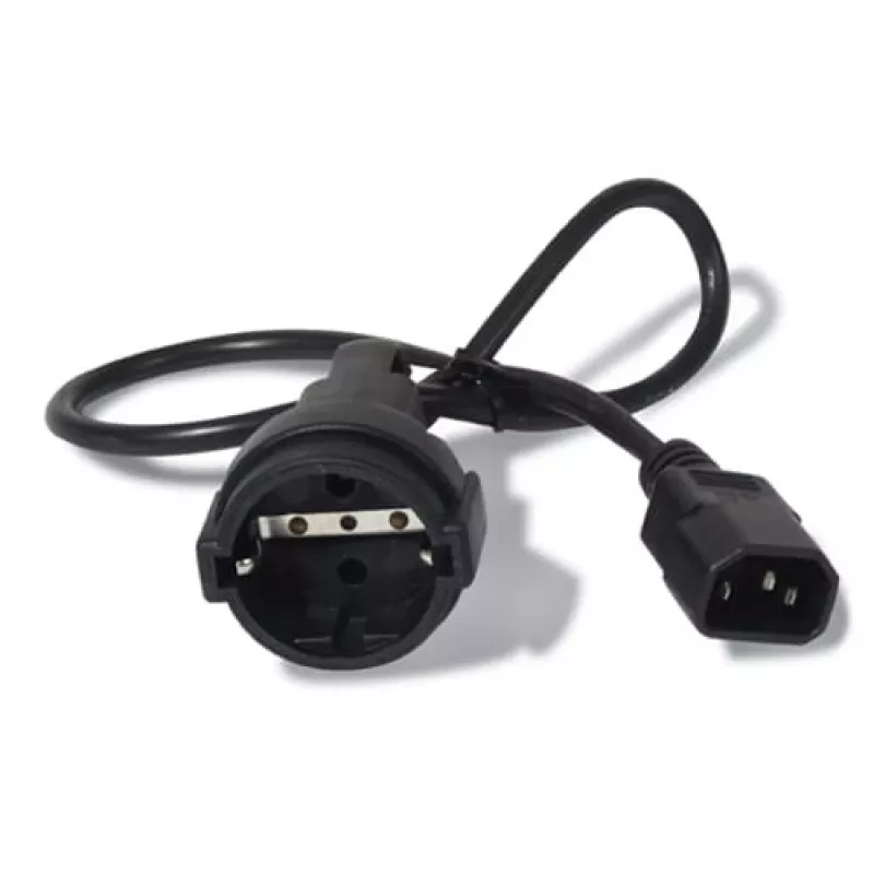 APC AP9880 Stromkabel Schwarz 0,6 m C14-Kupplung CEE7/7