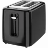 Elektrischer Toaster, schwarz, 220-240V, 50-60Hz, 780-930W, 2 Schlitze, 3 Modi, 7 Bräunungsstufen