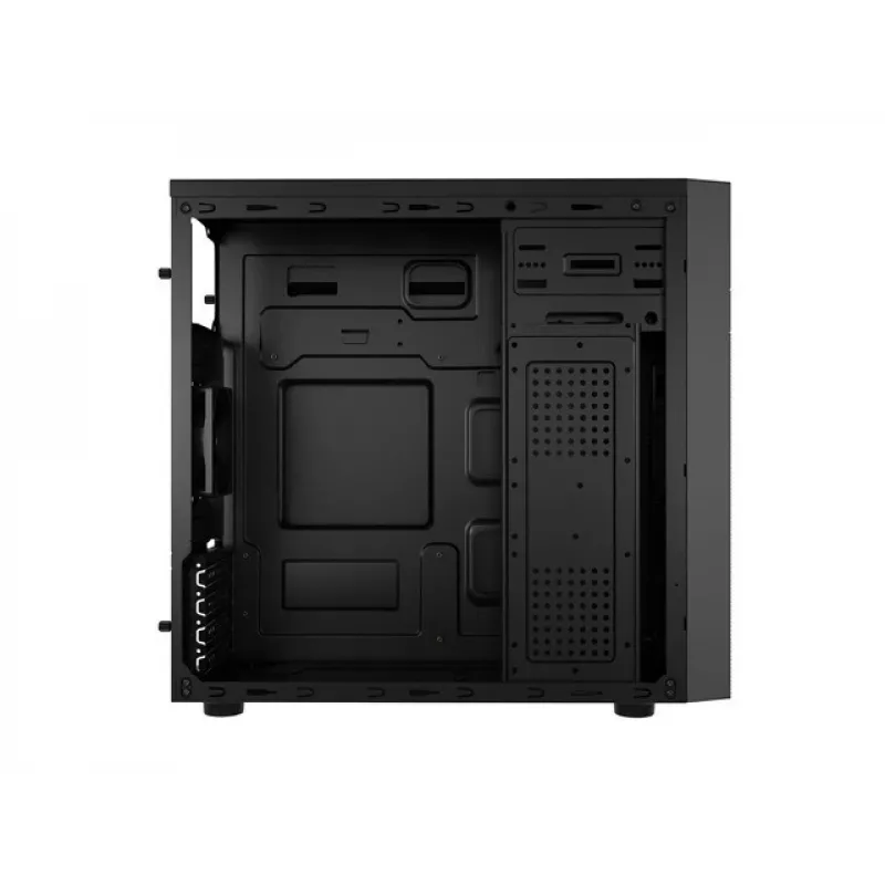 PC-Gehäuse NATEC Helix Mini Tower Schwarz — microATX/Mini-ITX, 3×3,5 Zoll + 5×2,5 Zoll, 33 cm GPU, USB-C/USB-A Anschlüsse