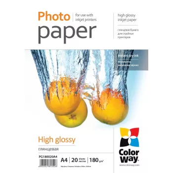 Fotopapier glänzend Colorway PG180020A4 A4
