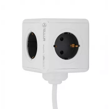 Mehrfachsteckdose Tellur Power Cube Extended 4 Steckdosen 2 USB-Anschlüsse